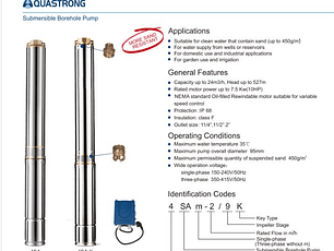 ELECTROBOMBA POZO PROFUNDO 4