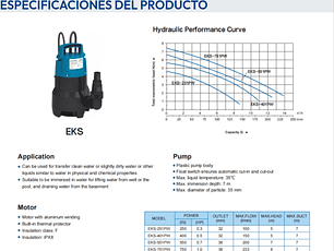 BOMBA SUMERGIBLE P/JARDIN 550W/7M AQUASTRONG 