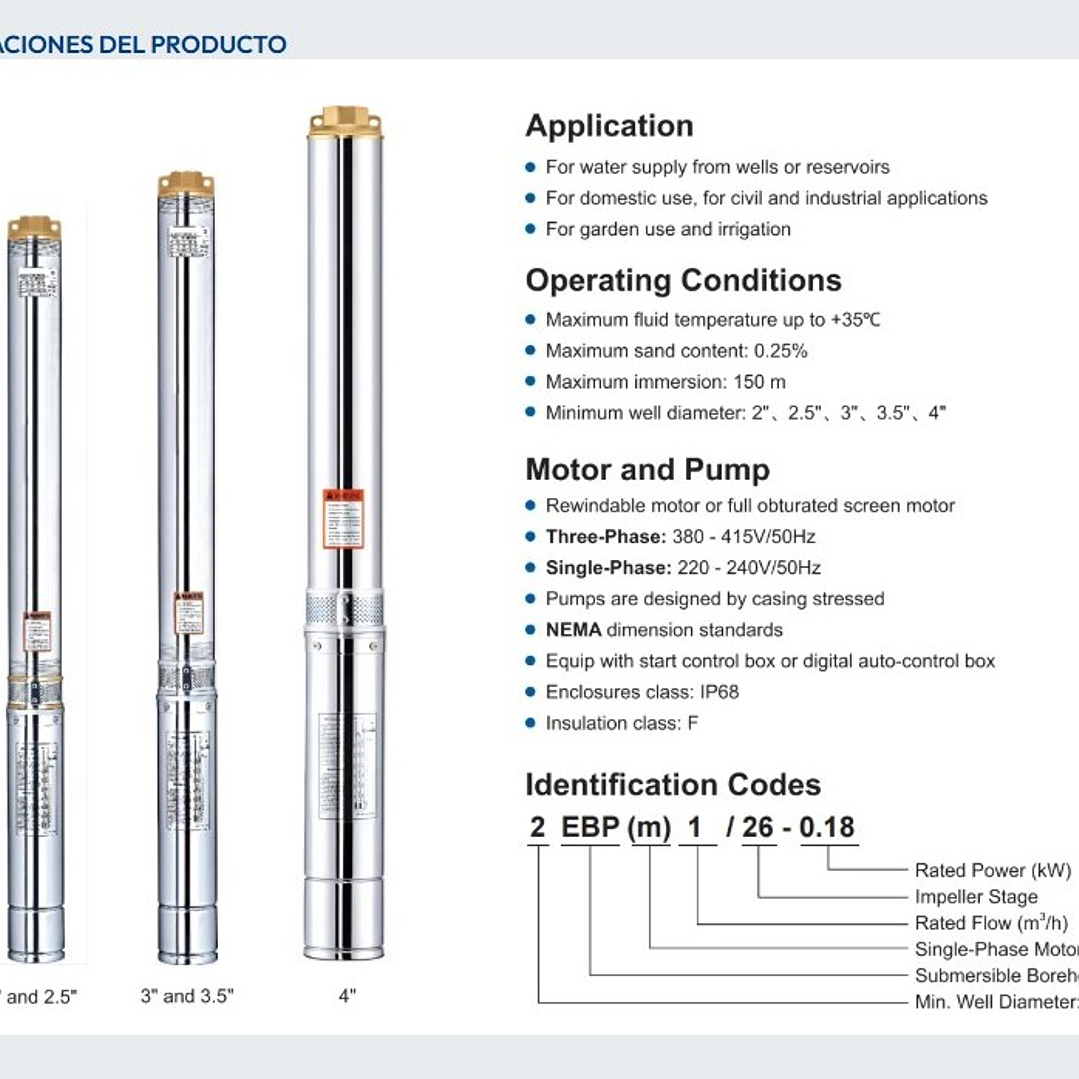 ELECTROBOMBA POZO PROFUNDO 4