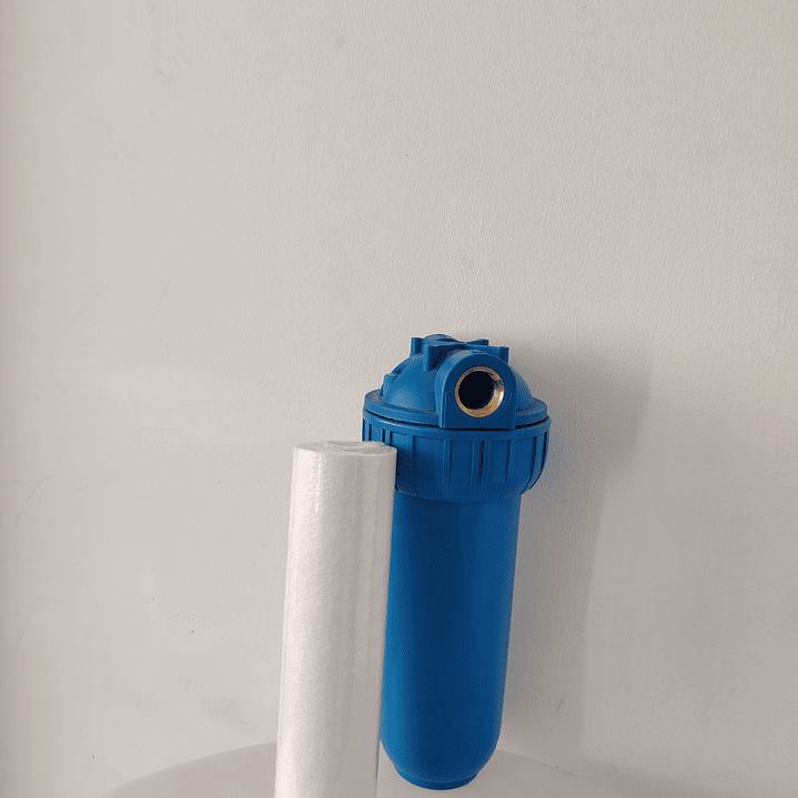 FILTRO 10x2.5 COMPLETO PARA SEDIMENTOS AGUA POTABLE O POZO (conexión en 1/2