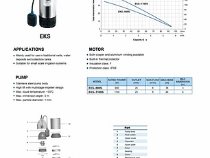 BOMBA SUMERGIBLE ACERO INOXIDABLE 1,5HP 220V
