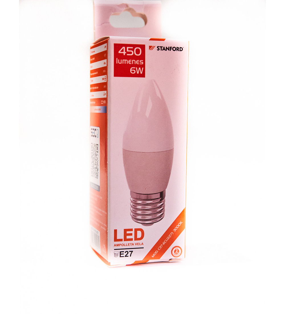 AMPOLLETA LED LUZ CALIDA E-27