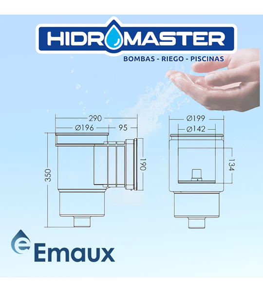 SKIMMER PISCINA NORMAL CONCRETO EM0010C - 