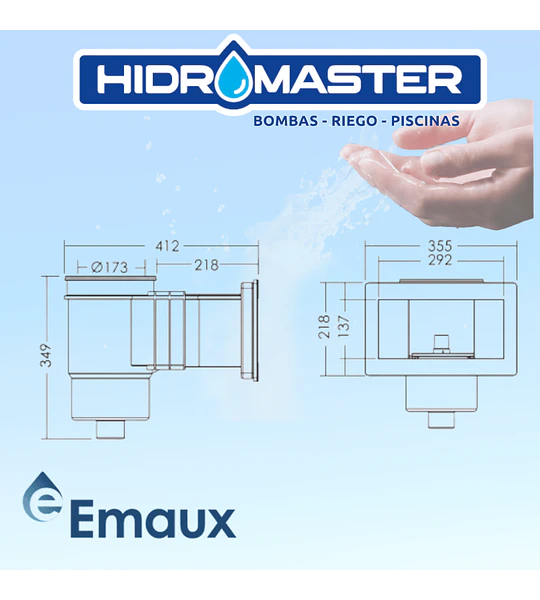 SKIMMER PISCINA NORMAL CONCRETO EM0020C