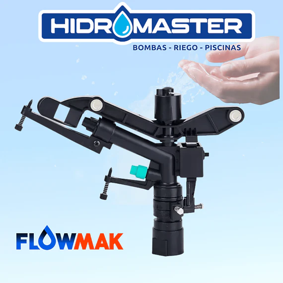 ASPERSOR IMPACTO PLASTICO 1 CIRC PARCIAL  FLOWMAK