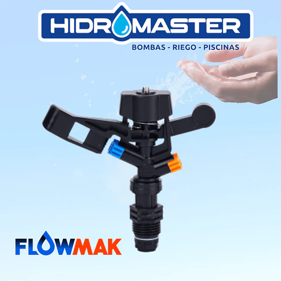 ASPERSOR IMPACTO FLOWMAK PLASTICO 1/2 CIRC COMP ECO