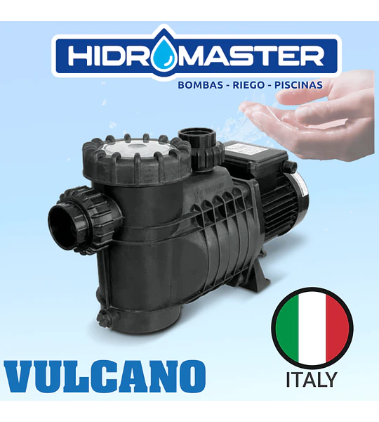 BOMBA PISCINA VULCANO 1/2 HP PREMIUM BAE MOTOR ITALIANO