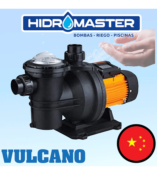 BOMBA PISCINA VULCANO 1,5 HP 220V MOTOR RPC