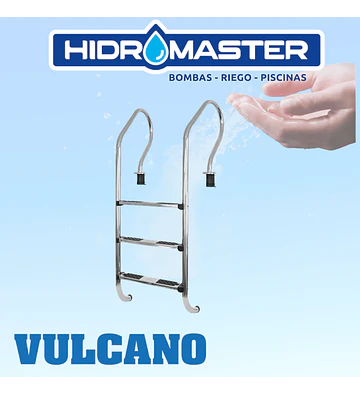ESCALERA PISCINA CONFORT 3 PELDANOS INOX VULCANO