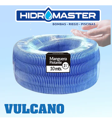 MANGUERA PISCINA FLOTANTE 50MM X 10 MTS CON TERMINALES