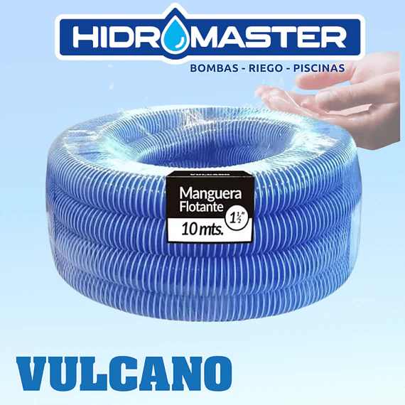 MANGUERA PISCINA FLOTANTE 50MM X 10 MTS CON TERMINALES