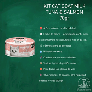 Lata KitCat Goat Milk tuna&salmon