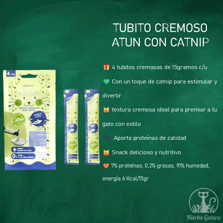 Tubito cremoso de Atún con hierba gatera 2