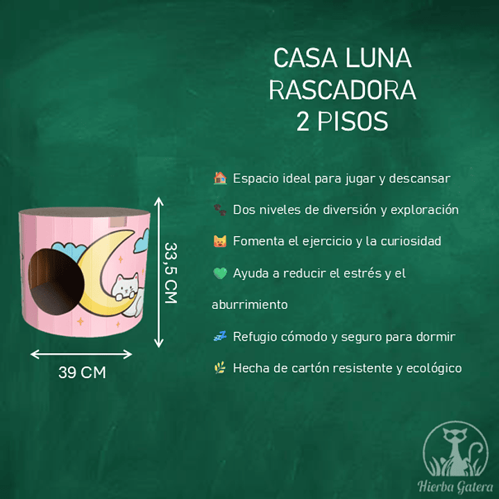 Casa rascadora Luna - Rosada 2