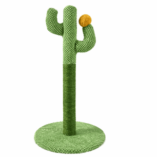 Rascador para Gatos Tipo Cactus con Cuerda  – Poste Rascador Decorativo