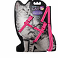 Arnés para Gatos con Correa Ajustable Rosado – Arnés de Seguridad para Paseo - Miniatura 1