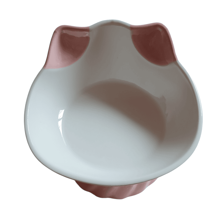 Plato cerámica diseño gato  2