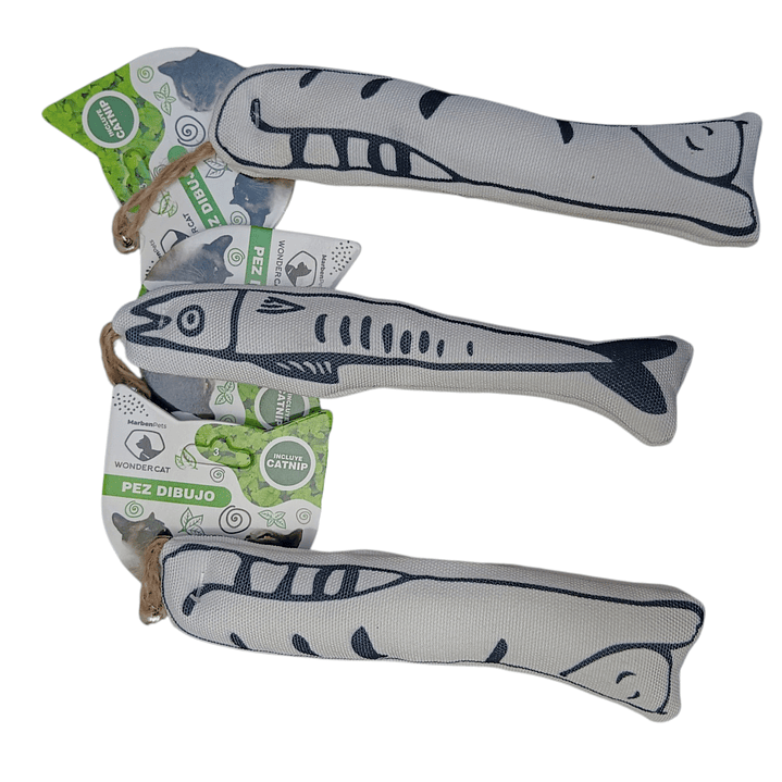 Peluche con catnip para gatos estilo dibujo  2