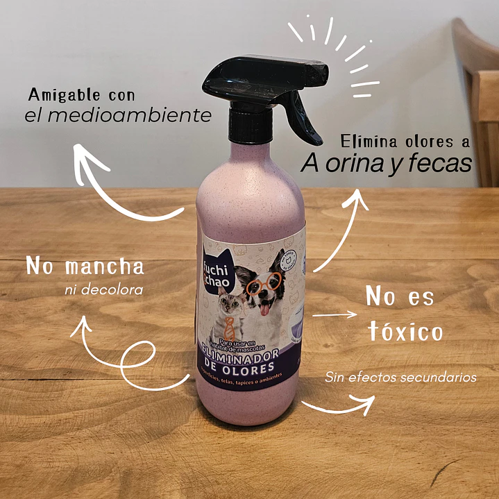 Eliminador Olores Orina Gato Fuchi Chao Natural 700ml 3