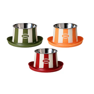 Comedero Elevado Antihormigas para Gatos 450 ml | Plato de Acero Inoxidable Removible