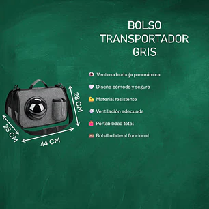 Bolso Transportador para Gatos con Ventana Burbuja – Mochila/Carrier para Gato Azul