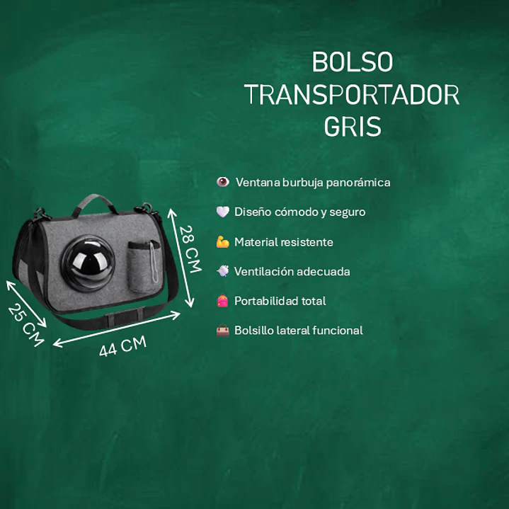 Bolso Transportador para Gatos con Ventana Burbuja – Mochila/Carrier para Gato Azul 2