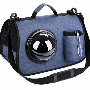 Bolso Transportador para Gatos con Ventana Burbuja – Mochila/Carrier para Gato Azul