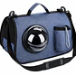 Bolso Transportador para Gatos con Ventana Burbuja – Mochila/Carrier para Gato Azul - Miniatura 1