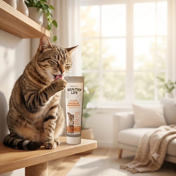 Pasta Control de bolas pelos gato Healthy life  3