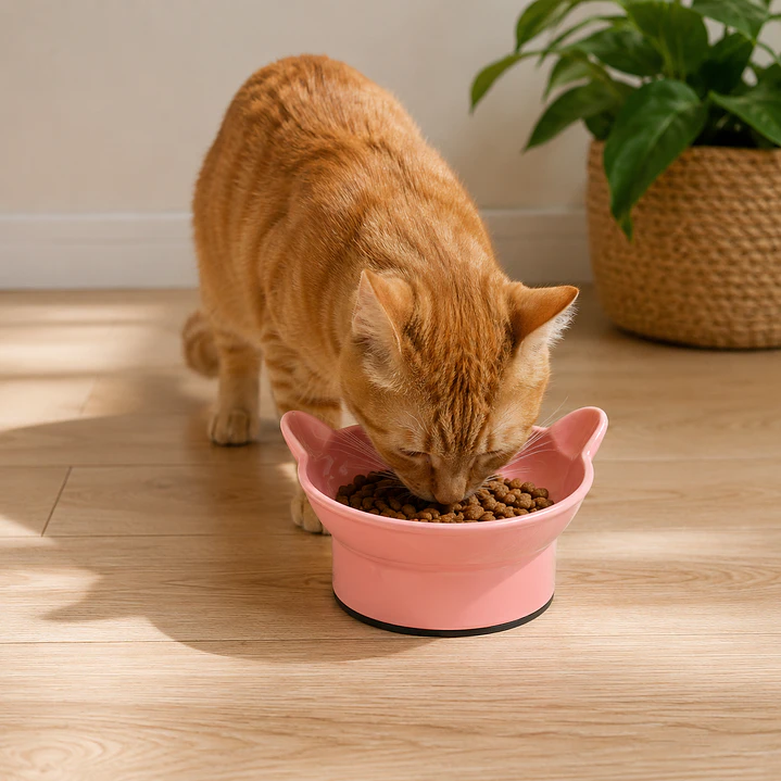 Plato inclinado Orejitas para Gato 2