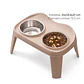 2 en 1 Comedero bebedero elevado gatos y perros - Plato Acero inoxidable 12,5 cm diámetro - Miniatura 2