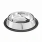 Plato Acero Inoxidable Gatos Perros Mascota 15cm Color Plata Comedero Antideslizante - Miniatura 1