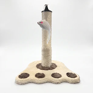 Rascador torre gatos con juguete 42 cms alto