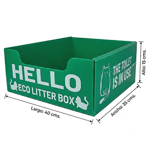 Arenero Desechable para Gatos | Baño Ecológico Portátil para Viajes, Tránsito y Hogares Temporales