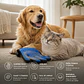 Cepillo Guante Mascotas Quitapelos Masajeador Azul Perros Gatos - Miniatura 3