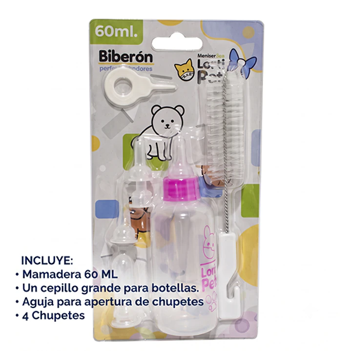 Mamadera Para Gatitos O Perritos Cachorros Mascotas Bebes 60 ML - Incluye accesorios 3