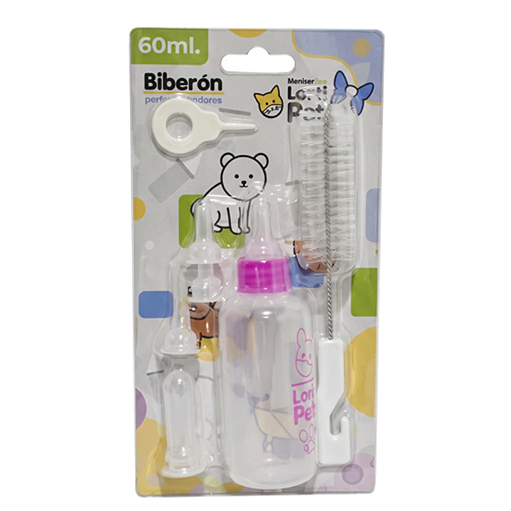 Mamadera Para Gatitos O Perritos Cachorros Mascotas Bebes 60 ML - Incluye accesorios 1