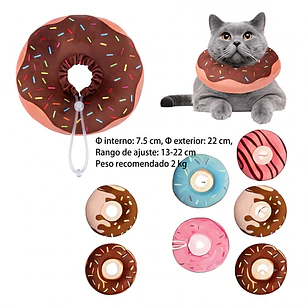 Collar Isabelino forma dona Perros y Gatos |  Postoperatoria Ajustable Talla S