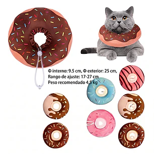 Collar Isabelino forma dona Perros y Gatos |  Postoperatoria Ajustable Talla M