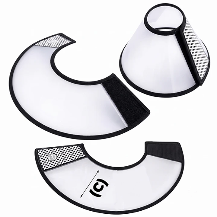 Collar Isabelino Ajustable Para Perro Pequeño Y Gato 27-31 Cm Diámetro cuello 1