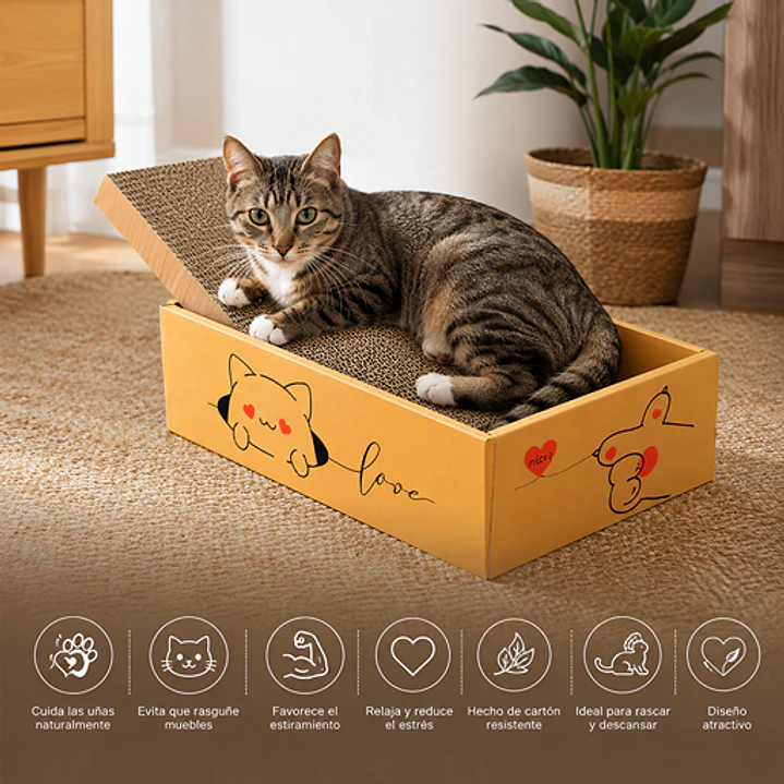 Rascador para Gatos | Cama, Refugio y Rascador 2