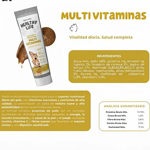Pasta multi vitaminas para gatos Healthy Life
