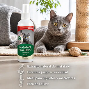 Spray Atrayente y Estimulante para Gatos – Matatabi 175 ml