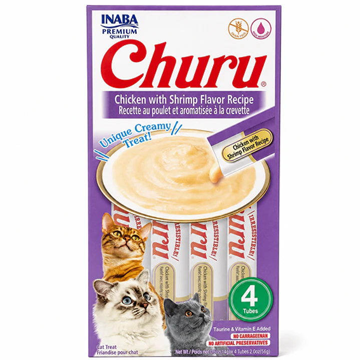 Churu Gato Pollo y Camarón - 56 g 1