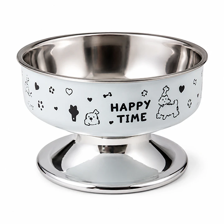 Plato Elevado Happy XL para Gatos | Plato de Acero Inoxidable 950 ml  3
