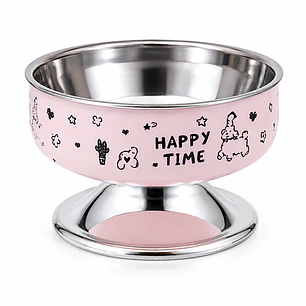 Plato Elevado Happy XL para Gatos | Plato de Acero Inoxidable 950 ml 