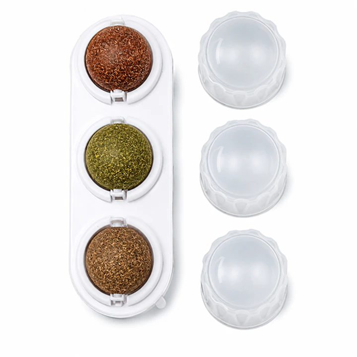 Juguete Antiestrés Triple bolitas de Hierba Gatera- 90 gr de catnip 2