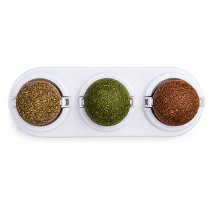 Juguete Antiestrés Triple bolitas de Hierba Gatera- 90 gr de catnip
