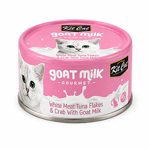 Lata Alimento para Gato Leche de Cabra Atún y Cangrejo - 70g KitCat Goat Milk