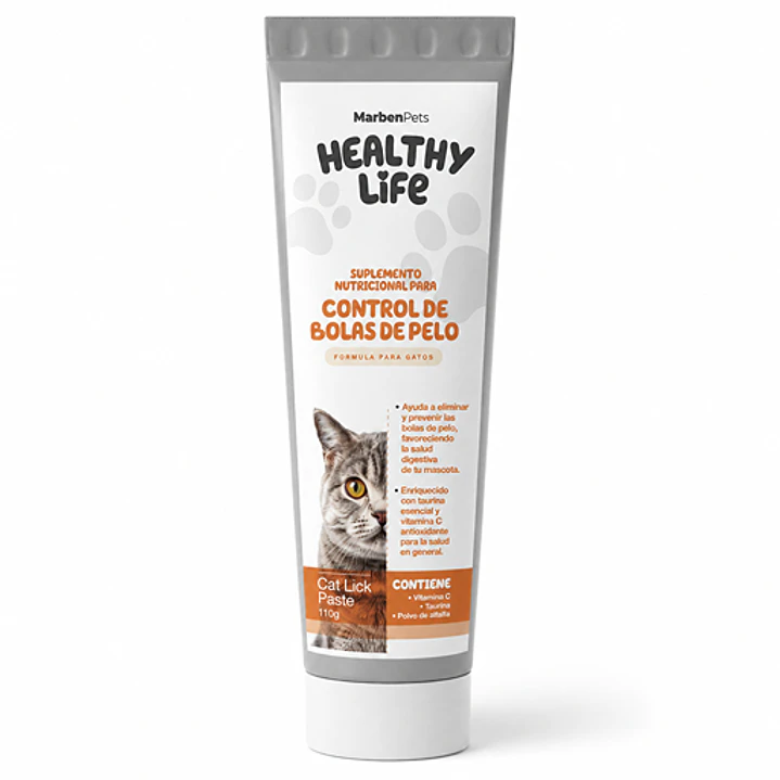 Pasta Control de Bolas de Pelo Gatos Healthy Life - Marben Pets  1